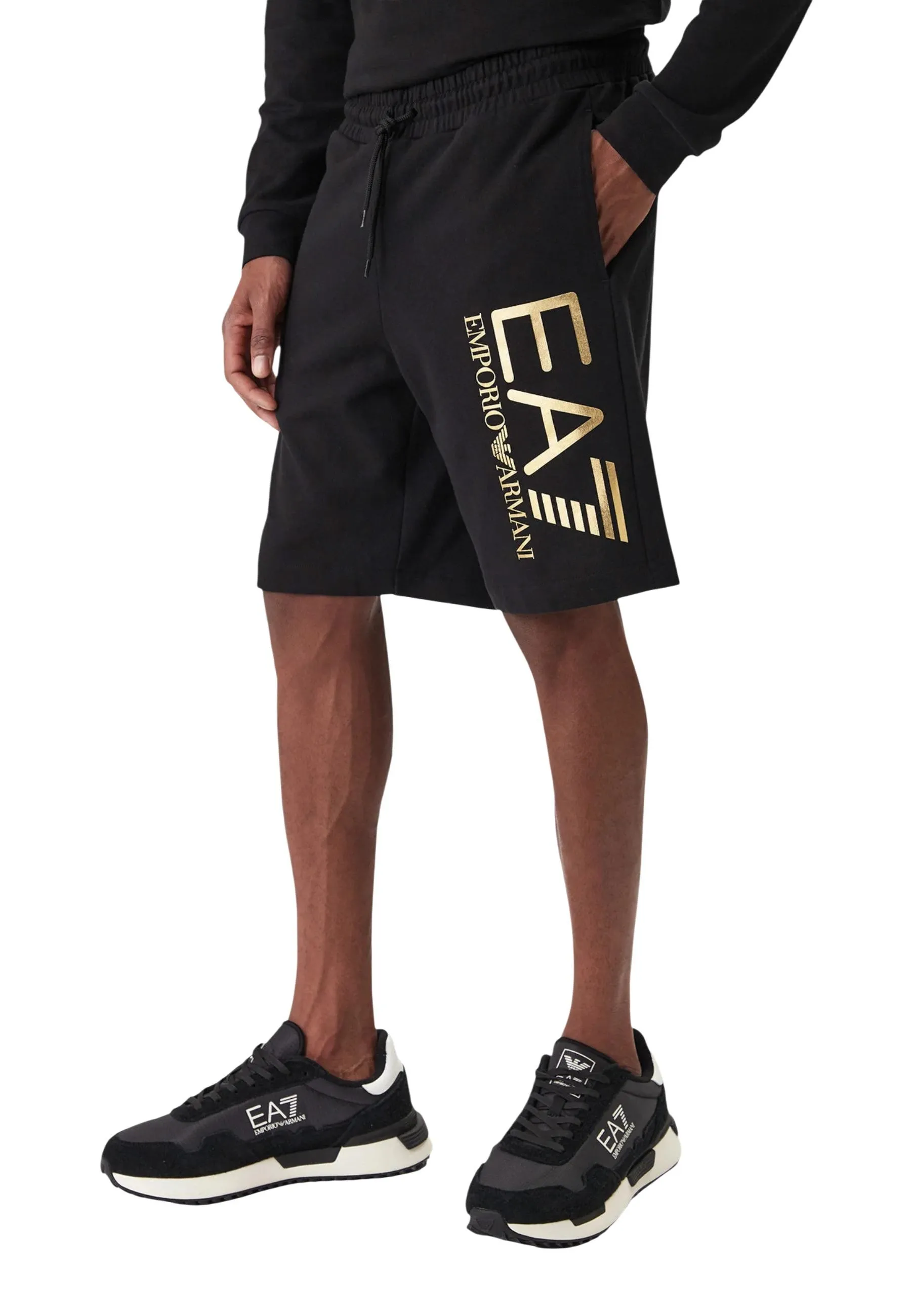 Ea7 Herren Bermudas Schwarz 505609