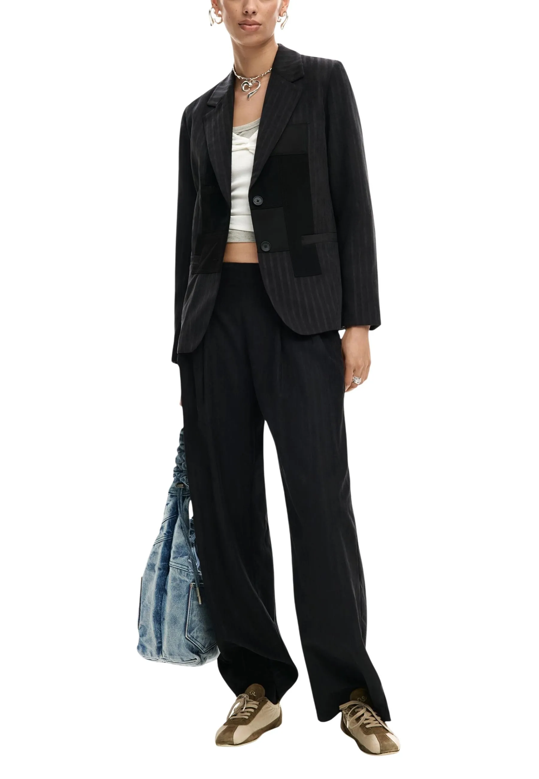 Desigual Damen Hose Schwarz 506338