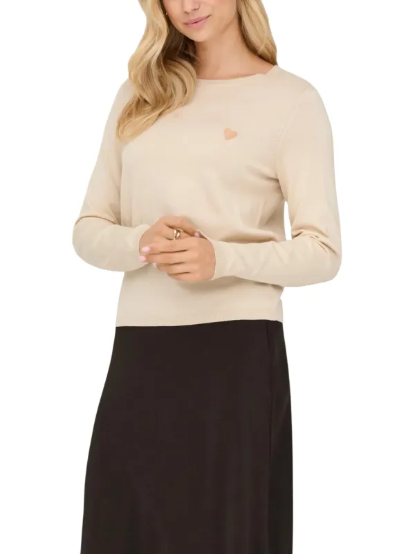 Jacqueline De Yong Damen Pullover Beige | online kaufen