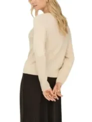 Jacqueline De Yong Damen Pullover Beige | online kaufen