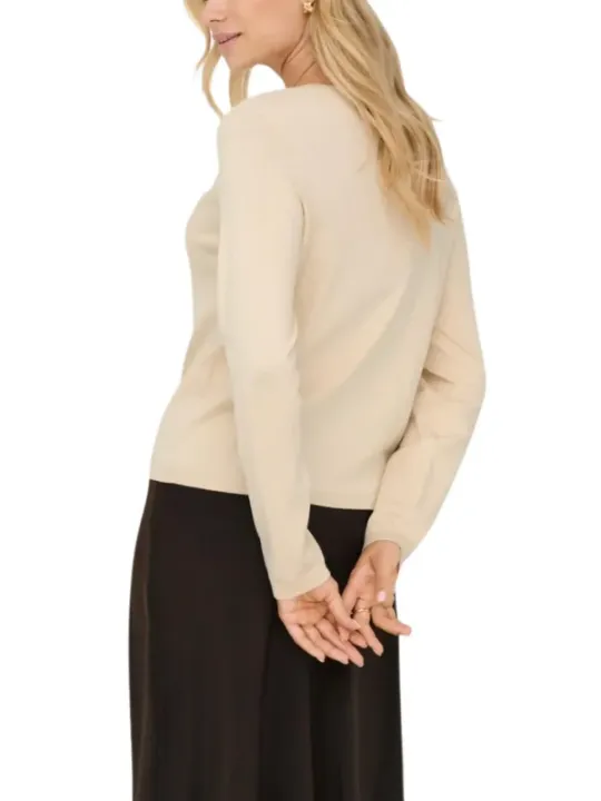 Jacqueline De Yong Damen Pullover Beige | online kaufen