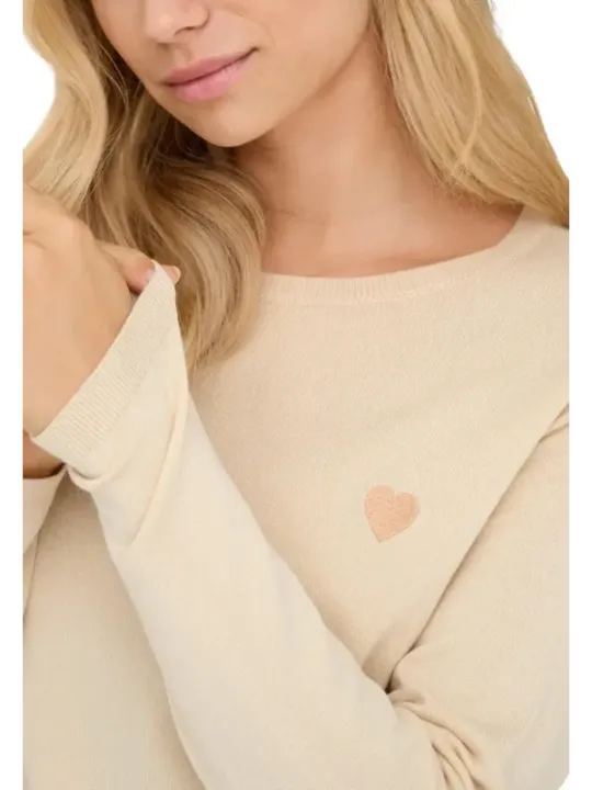 Jacqueline De Yong Damen Pullover Beige | online kaufen