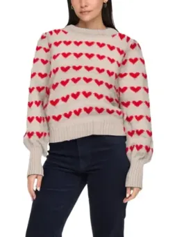 Miete Jacqueline De Yong Damenpullover Beige - Flex-Fashion