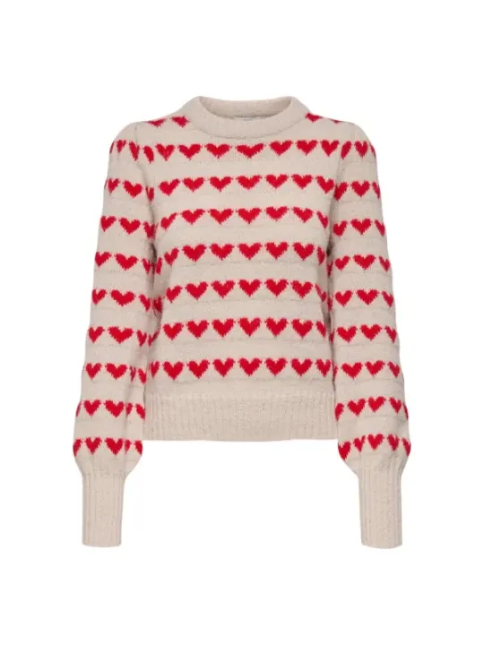 Jacqueline De Yong Damen Pullover Beige | online kaufen