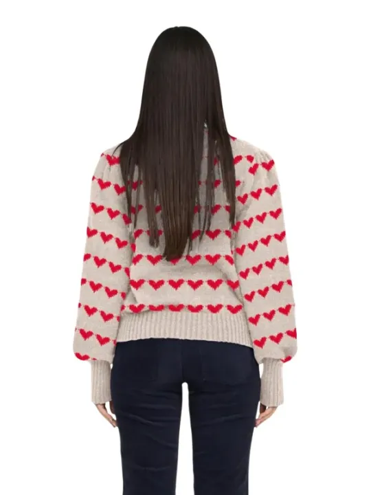 Jacqueline De Yong Damen Pullover Beige | online kaufen