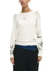 Desigual Damen Pullover Beige | online kaufen