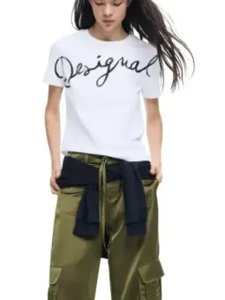 Desigual Damen T-Shirt Weiß mieten - Flex-Fashion Verleih