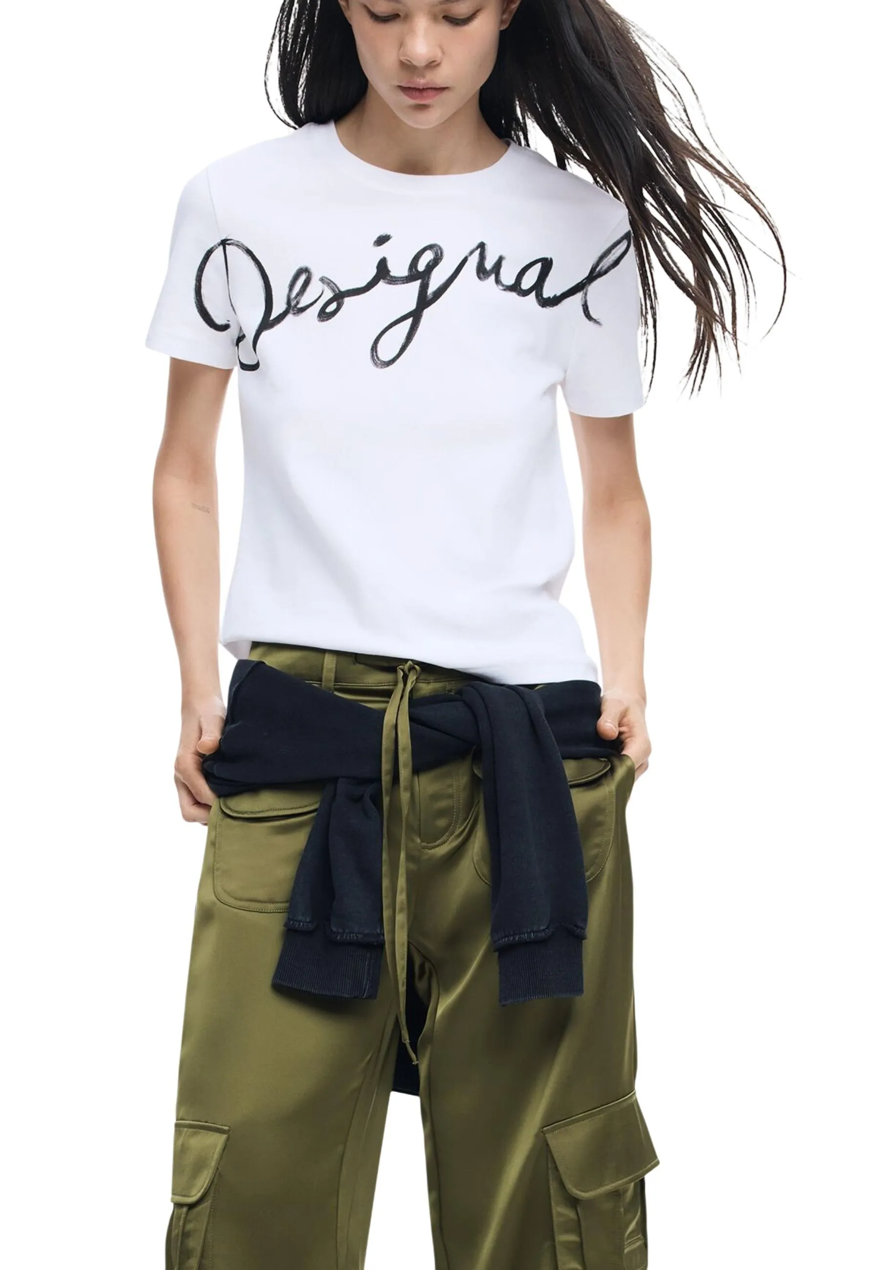 Desigual Damen T-Shirt Weiß 506341