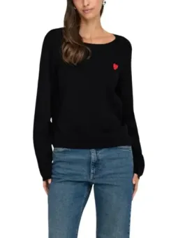 Jacqueline De Yong Damen Pullover Schwarz mieten | Flex-Fashion