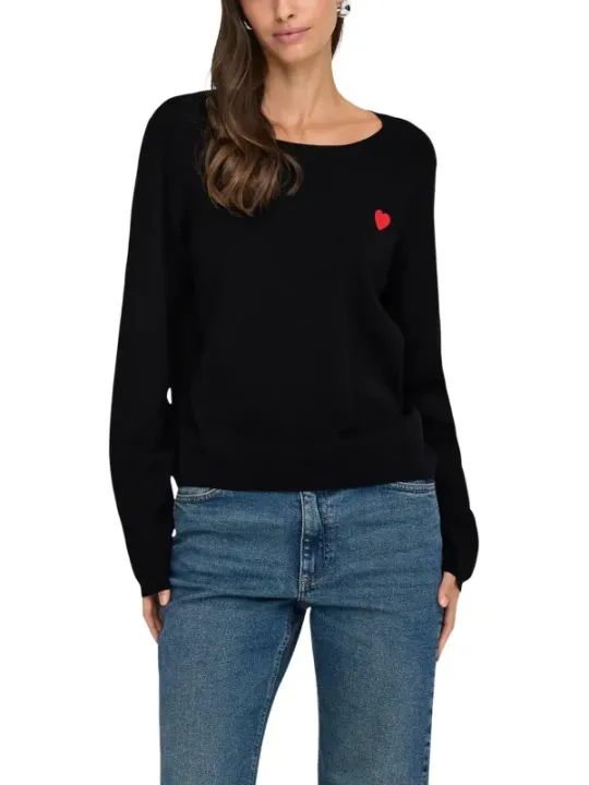 Jacqueline De Yong Damen Pullover Schwarz | online kaufen