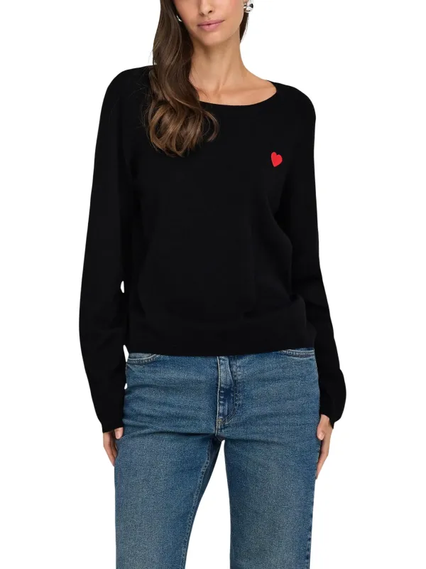Jacqueline De Yong Damen Pullover Schwarz | online kaufen