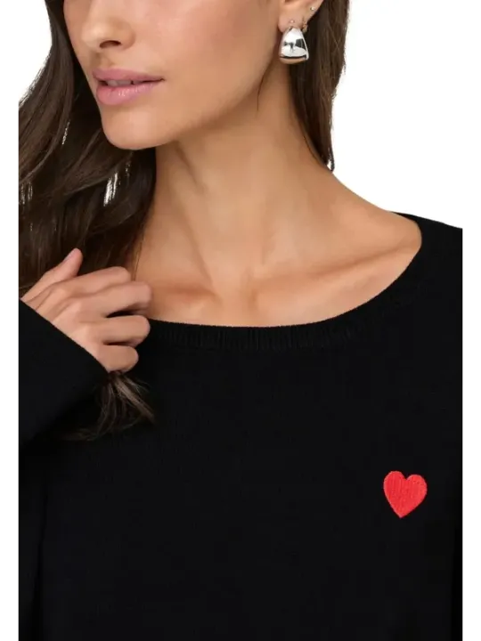 Jacqueline De Yong Damen Pullover Schwarz | online kaufen