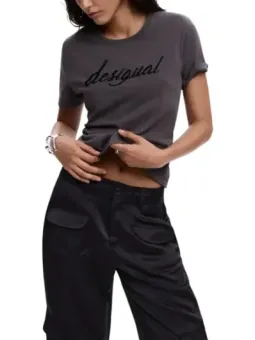 Desigual Damen T-Shirt Grau mieten – Flex-Fashion Verleih-Shop