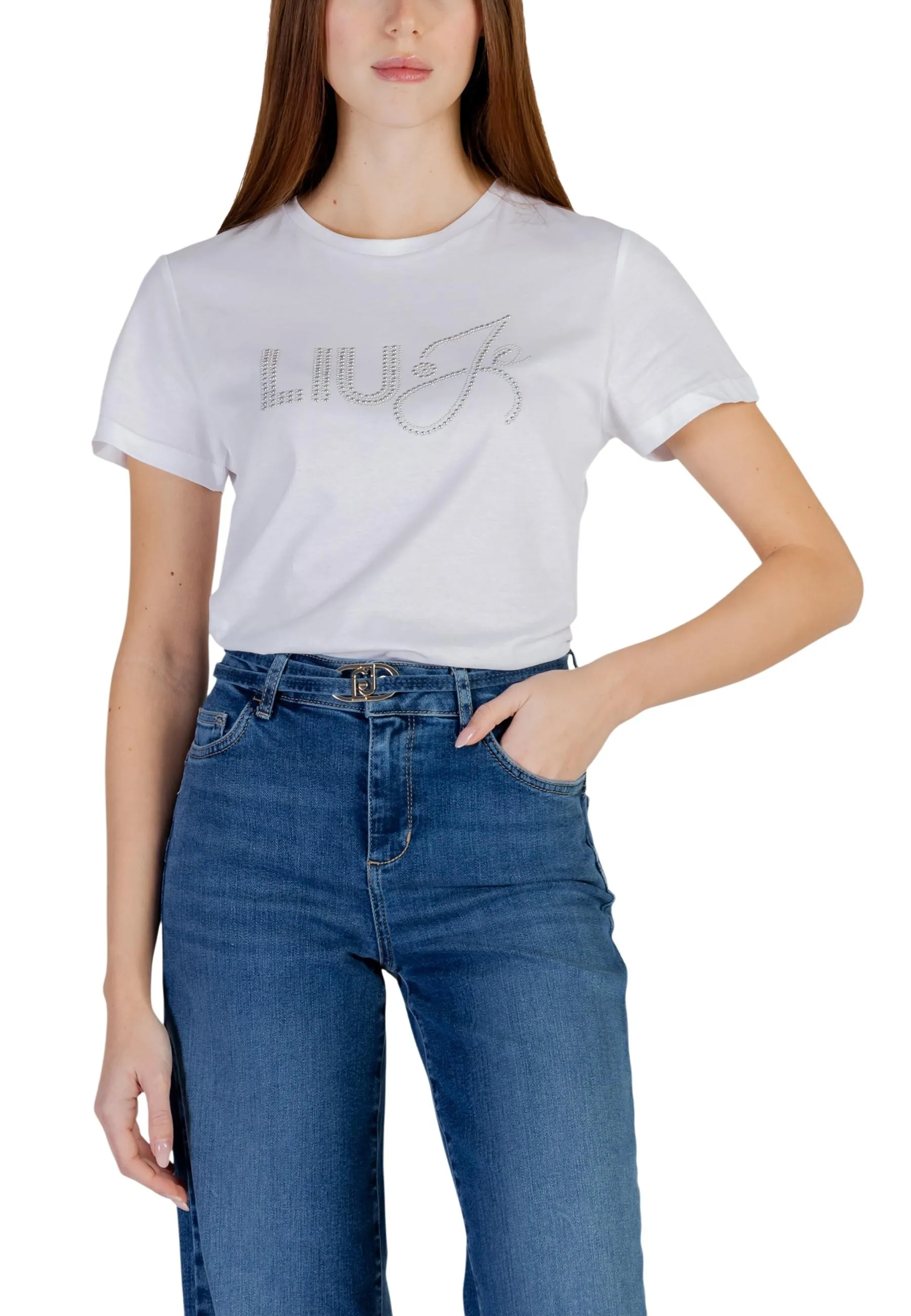 Liu Jo Damen T-Shirt Weiß 505260