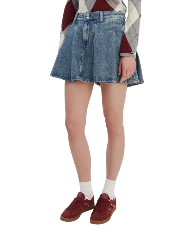 Tommy Hilfiger Jeans Damen Rock Blau | online kaufen