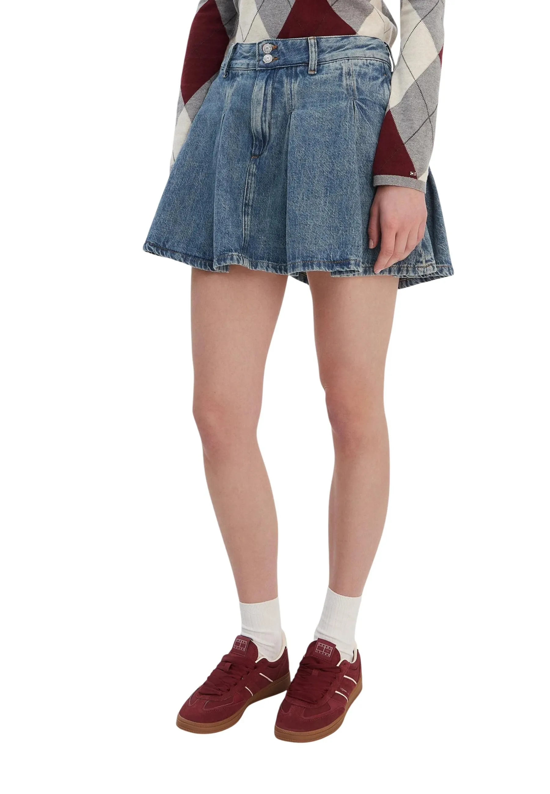 Damen Rock Blau 504323
