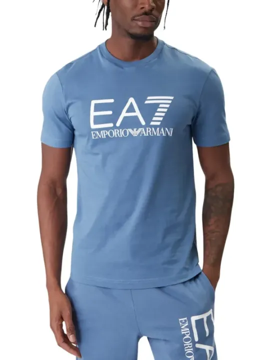 Ea7 Herren T-Shirt Azurblau | online kaufen