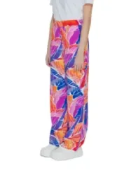 Bunte Blumenmuster Hose Vila Kleidung