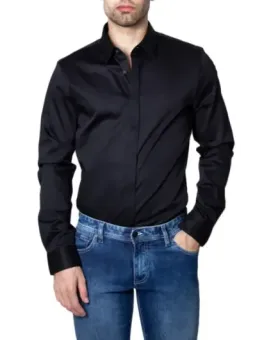 Armani Exchange Herrenhemd Schwarz mieten | Flex-Fashion