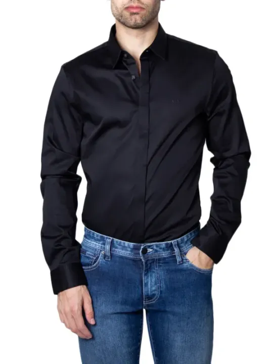 Armani Exchange Herren Hemd Schwarz | online kaufen
