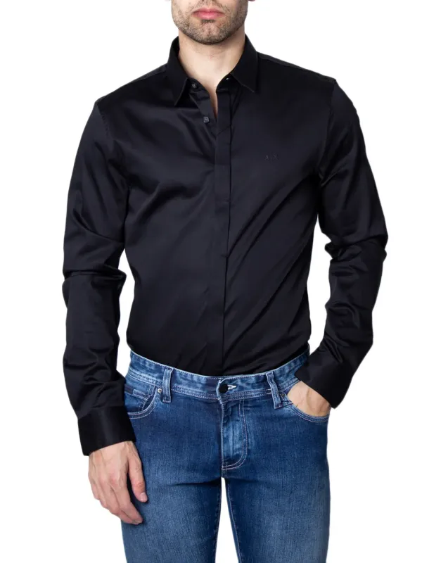 Armani Exchange Herren Hemd Schwarz | online kaufen