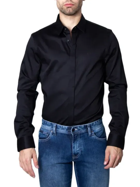 Armani Exchange Herren Hemd Schwarz | online kaufen