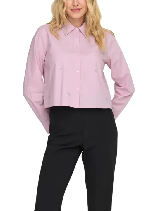 Jacqueline De Yong Damen Hemd Rosa | online kaufen