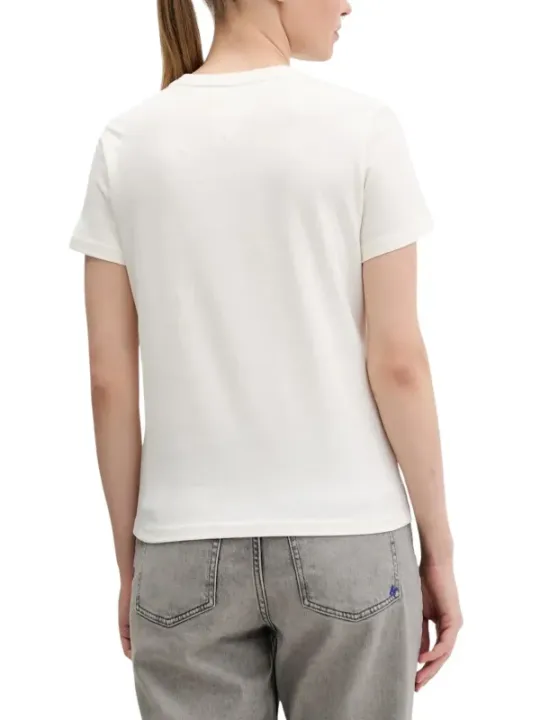 Tommy Hilfiger Jeans Damen T-Shirt Weiß | online kaufen