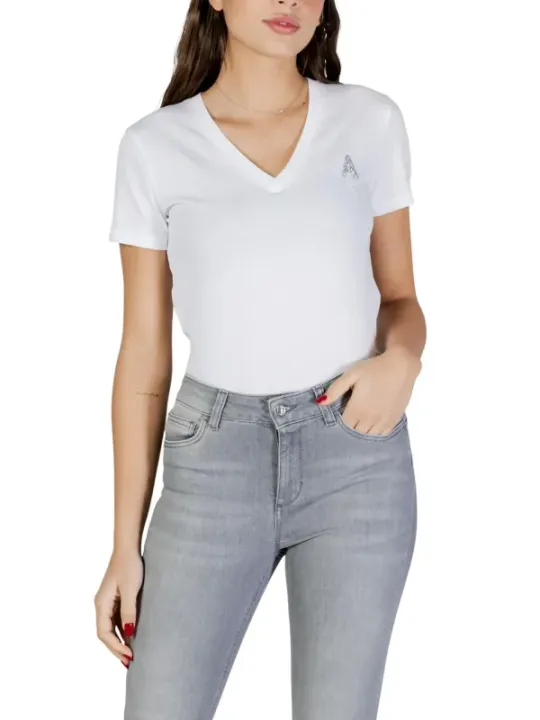 Armani Exchange Damen T-Shirt Weiß | online kaufen