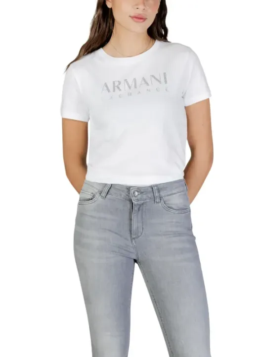 Armani Exchange Damen T-Shirt Weiß | online kaufen