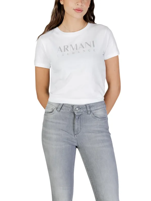 Armani Exchange Damen T-Shirt Weiß | online kaufen