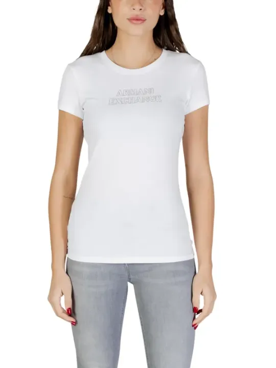 Armani Exchange Damen T-Shirt Weiß | online kaufen