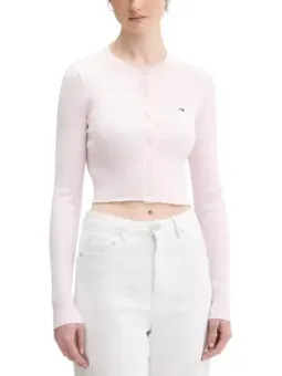 Rosa Tommy Hilfiger Damen Cardigan mieten - Flex-Fashion