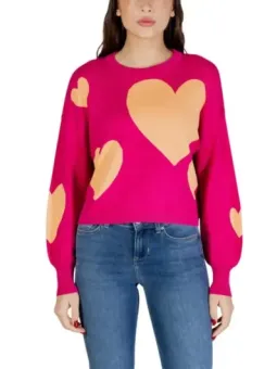 Fuchsinroter Damenpullover mieten - Flex-Fashion Verleih