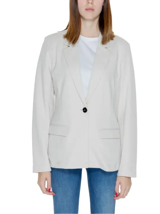 Beiger Blazer mit zwei Taschen