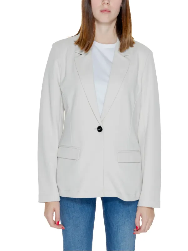 Beiger Blazer mit zwei Taschen