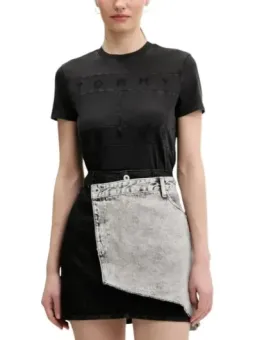 Tommy Hilfiger Damen T-Shirt Schwarz mieten – Flex-Fashion