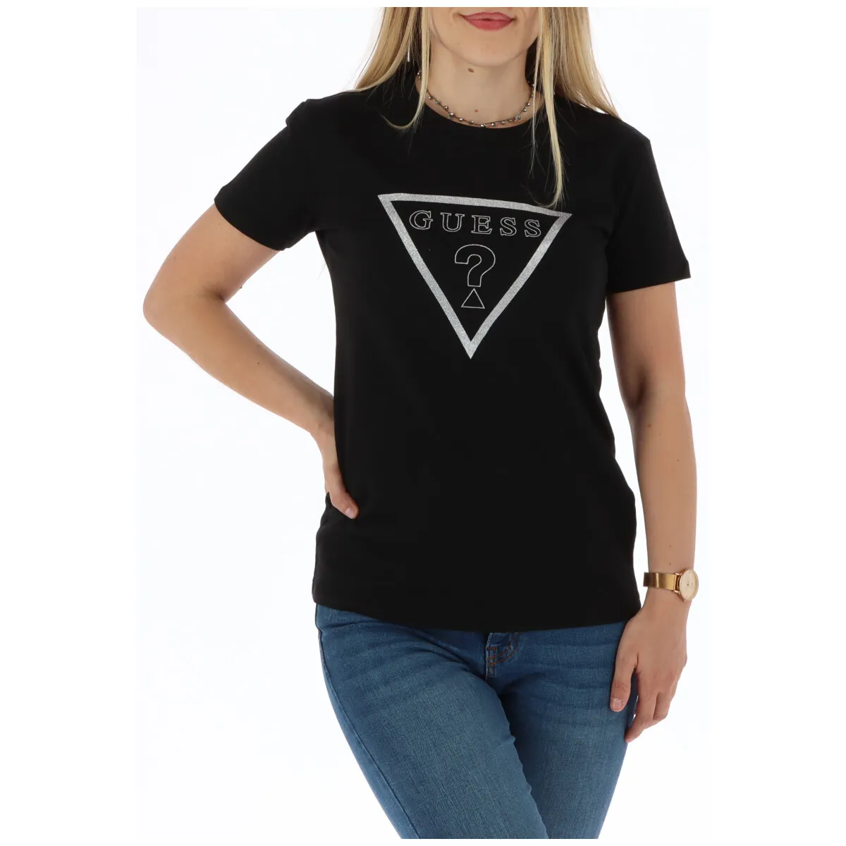 Guess Damen T-Shirt Schwarz 224880