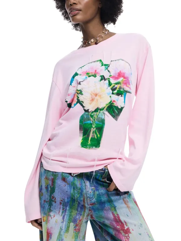 Desigual Damen T-Shirt Rosa | online kaufen