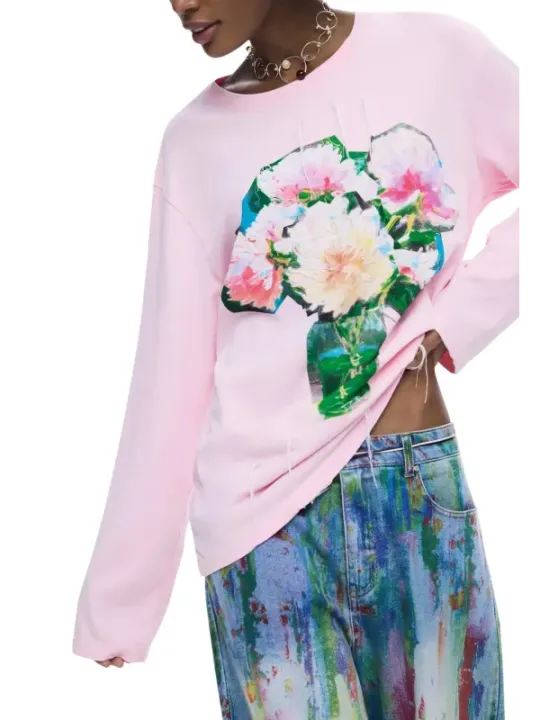 Desigual Damen T-Shirt Rosa | online kaufen