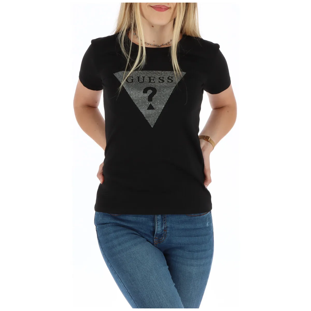 Guess Damen T-Shirt Schwarz 224884