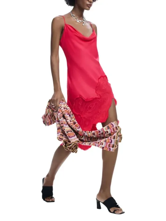 Desigual Damen Kleid Fuchsinrot | online kaufen