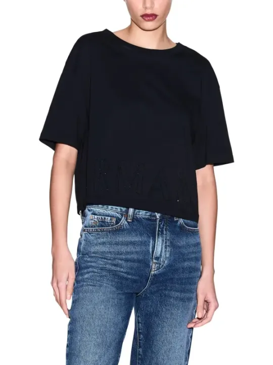 Armani Exchange Damen T-Shirt Schwarz | online kaufen