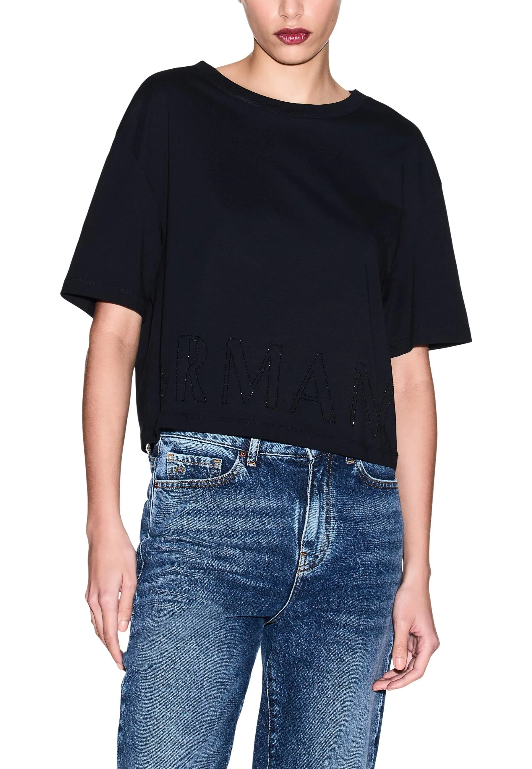 Damen T-Shirt Schwarz 505728