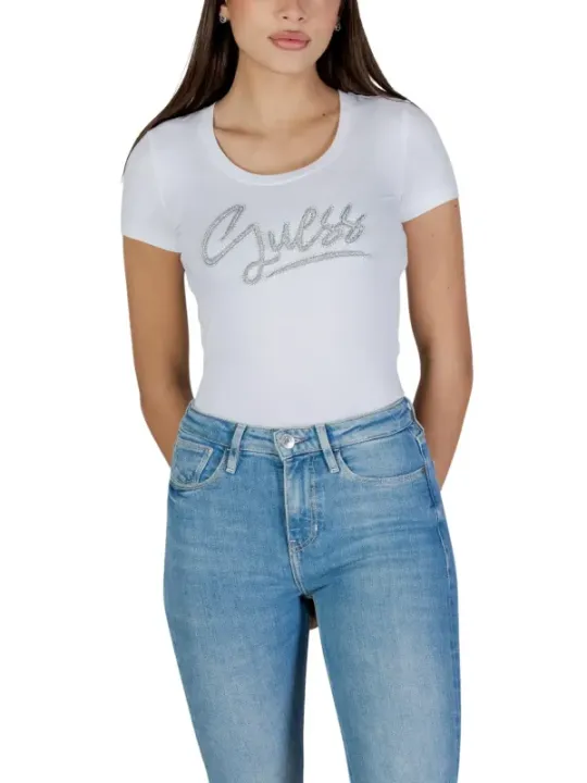 Guess Damen T-Shirt Weiß | online kaufen