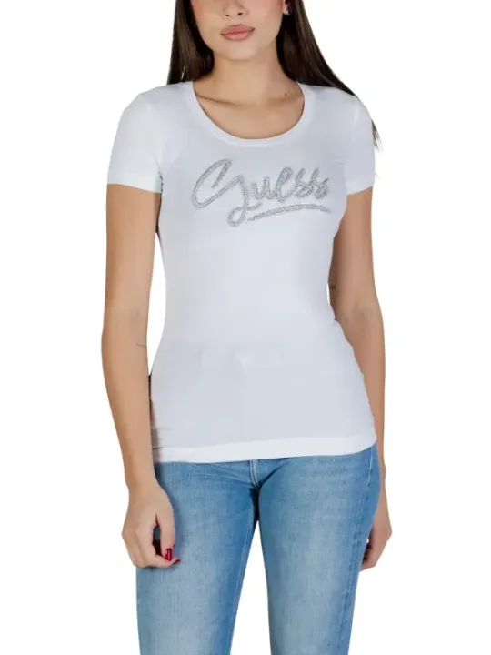 Guess Damen T-Shirt Weiß | online kaufen