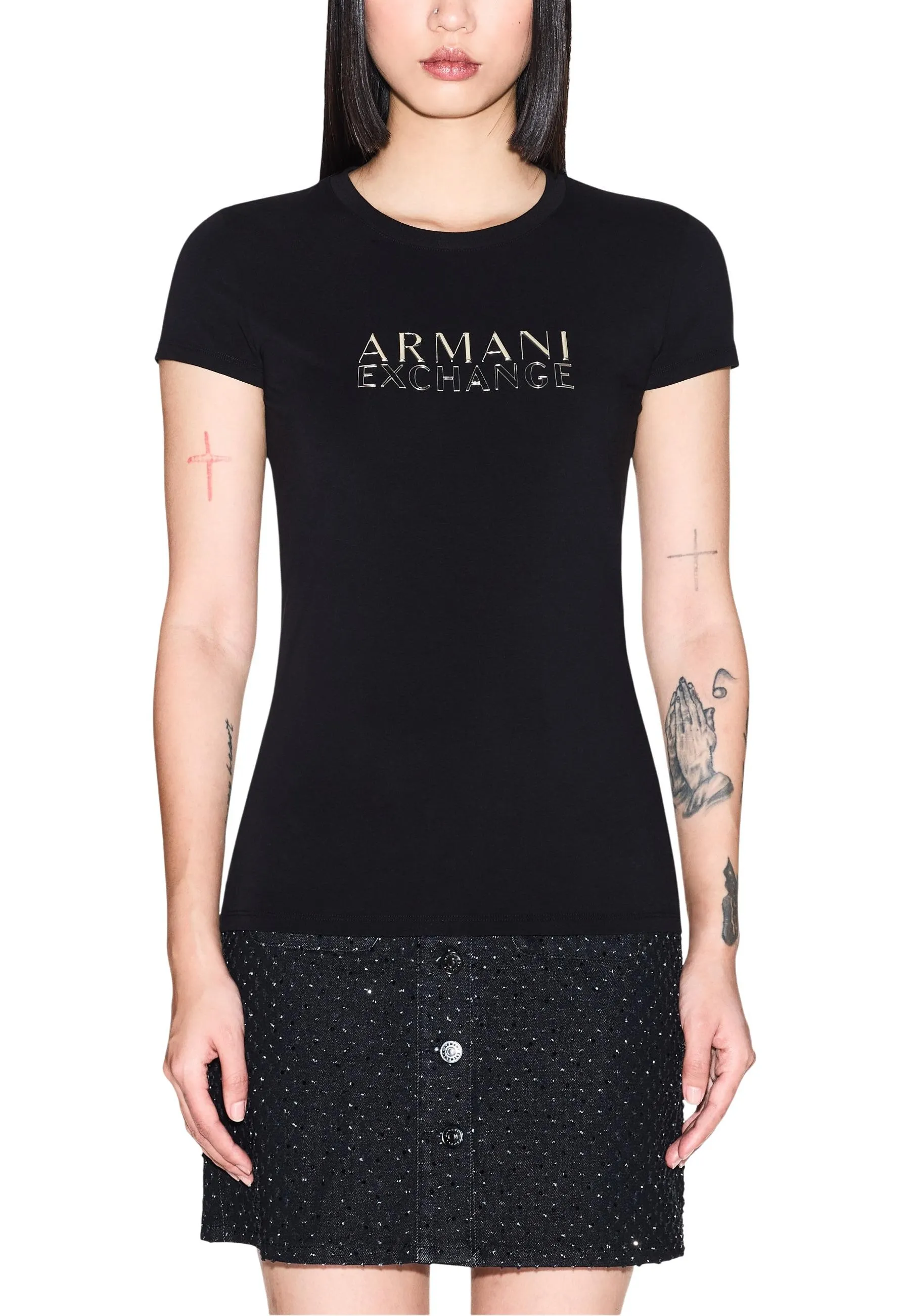 Damen T-Shirt Schwarz 505729
