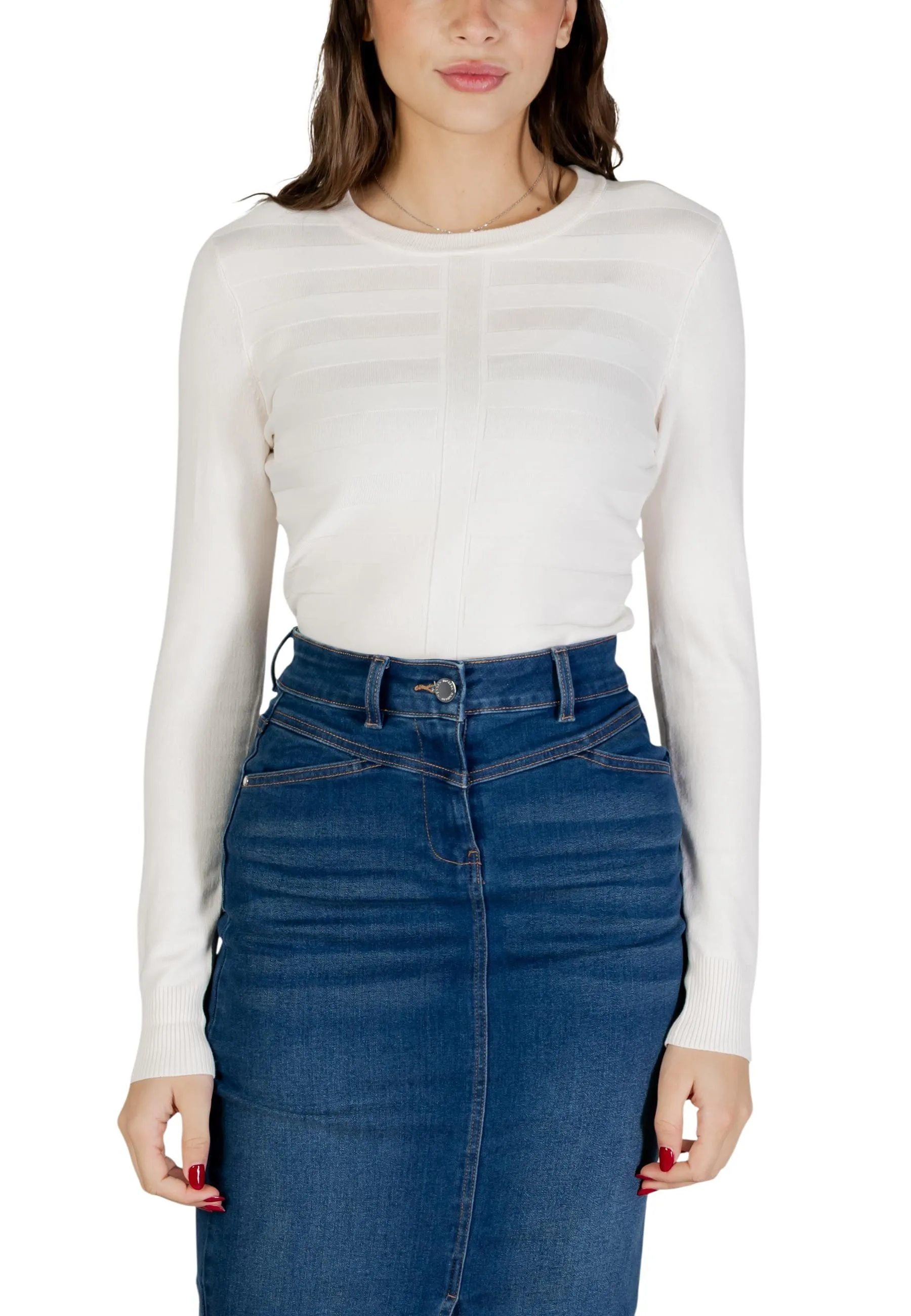 Damen Pullover Weiß 505589