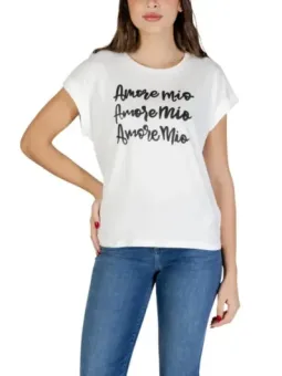 Morgan De Toi Damen T-Shirt Weiß mieten | Flex-Fashion Verleih