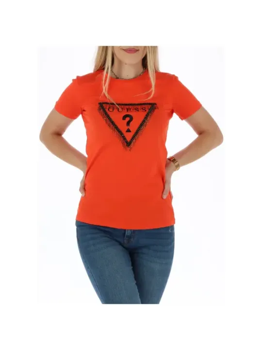 Guess Damen T-Shirt Korallenfarben | online kaufen